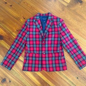 Janie and Jack boys tartan blazer
